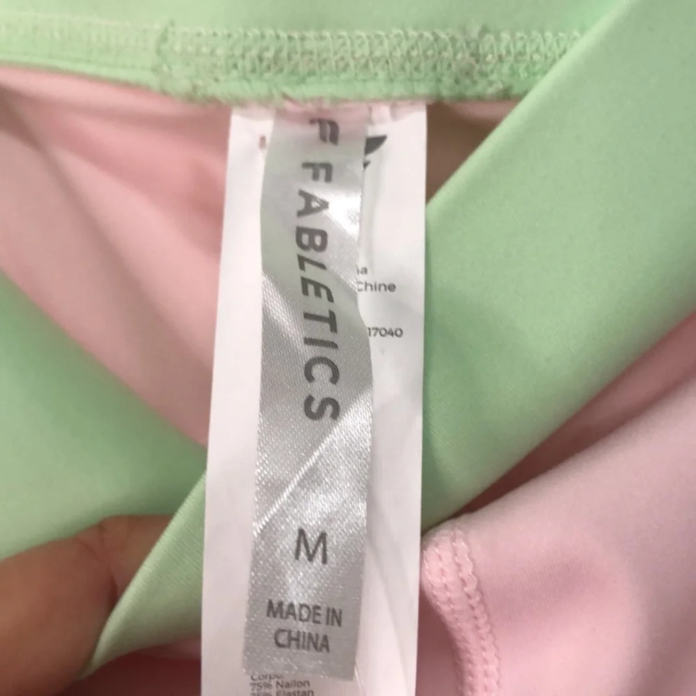 Fabletics high waisted motion 365 color block shorts size medium - Picture 7 of 11